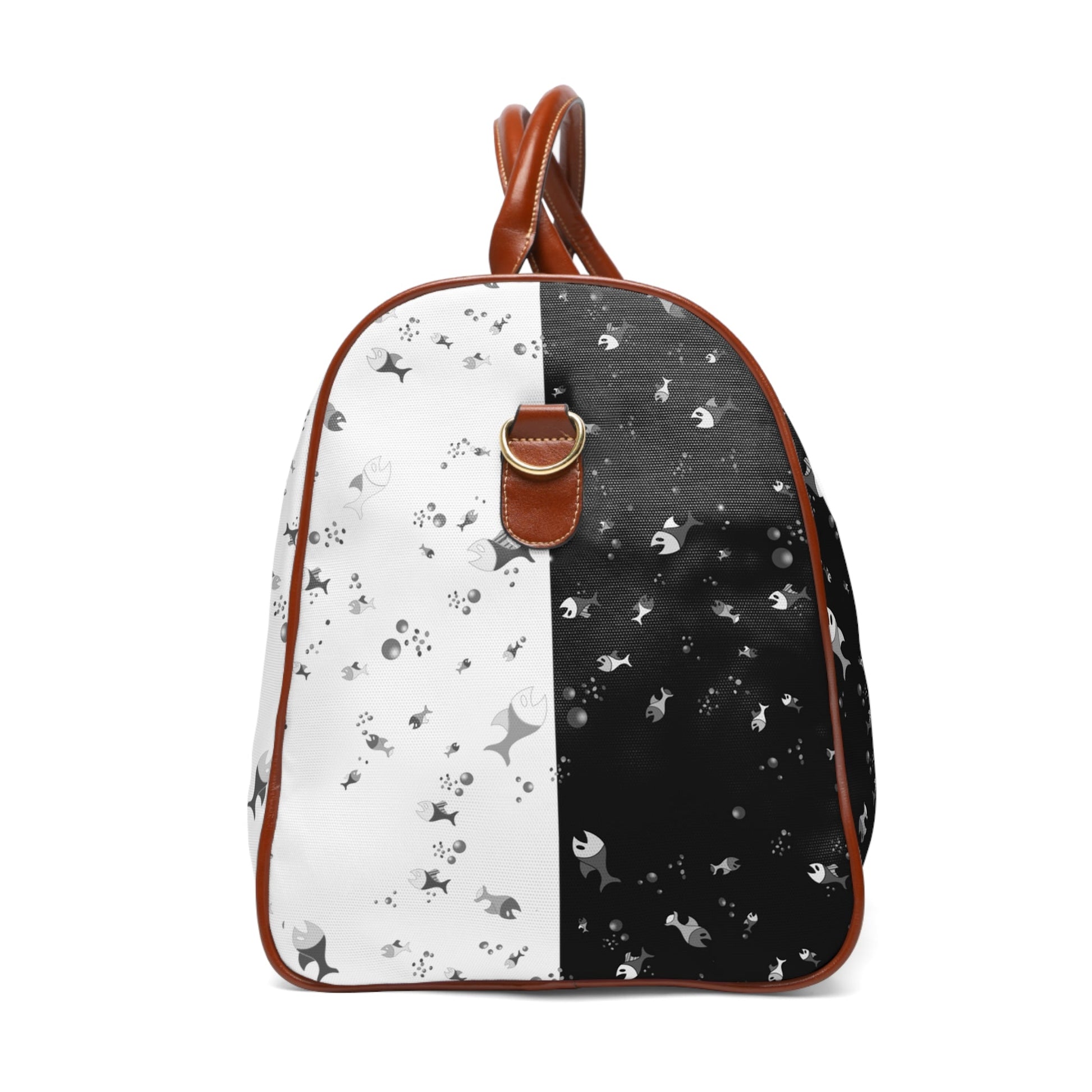 Starry Contrast Waterproof Travel Duffle Bag Printify bakabo.club