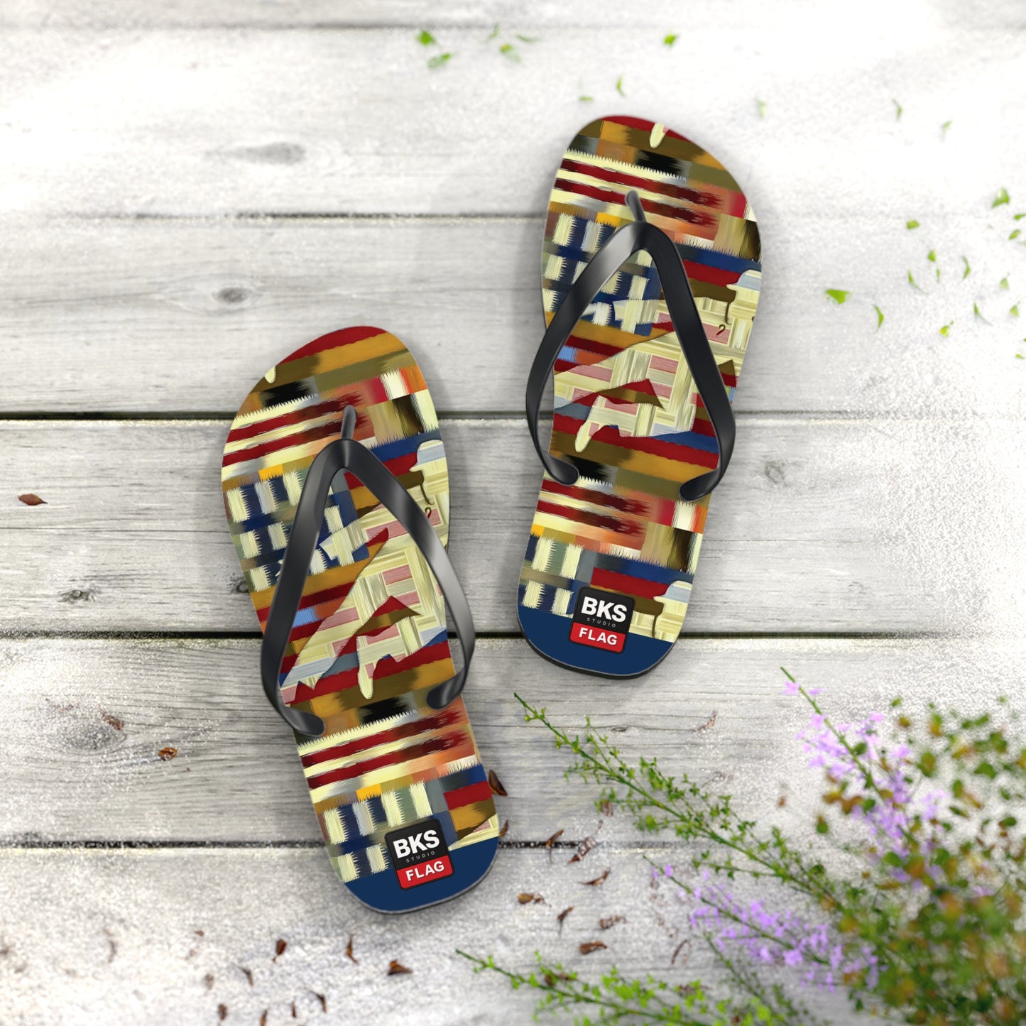 BKS Flag Colorblock Red™ Flip Flops