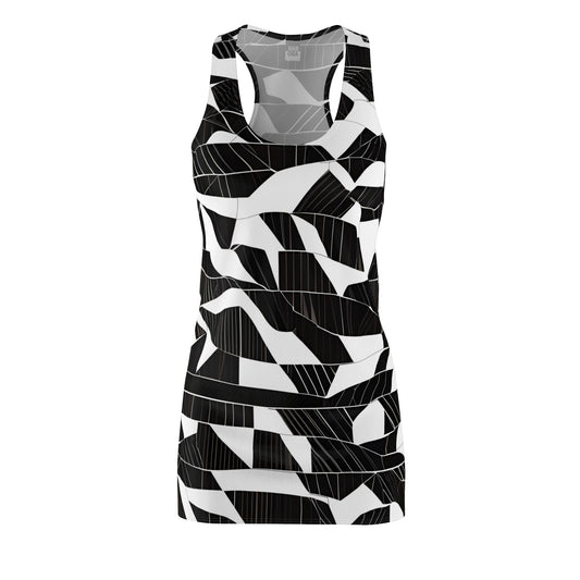 Ethereal Monochrome (BKS)⚫⚪Women's Cut Dress