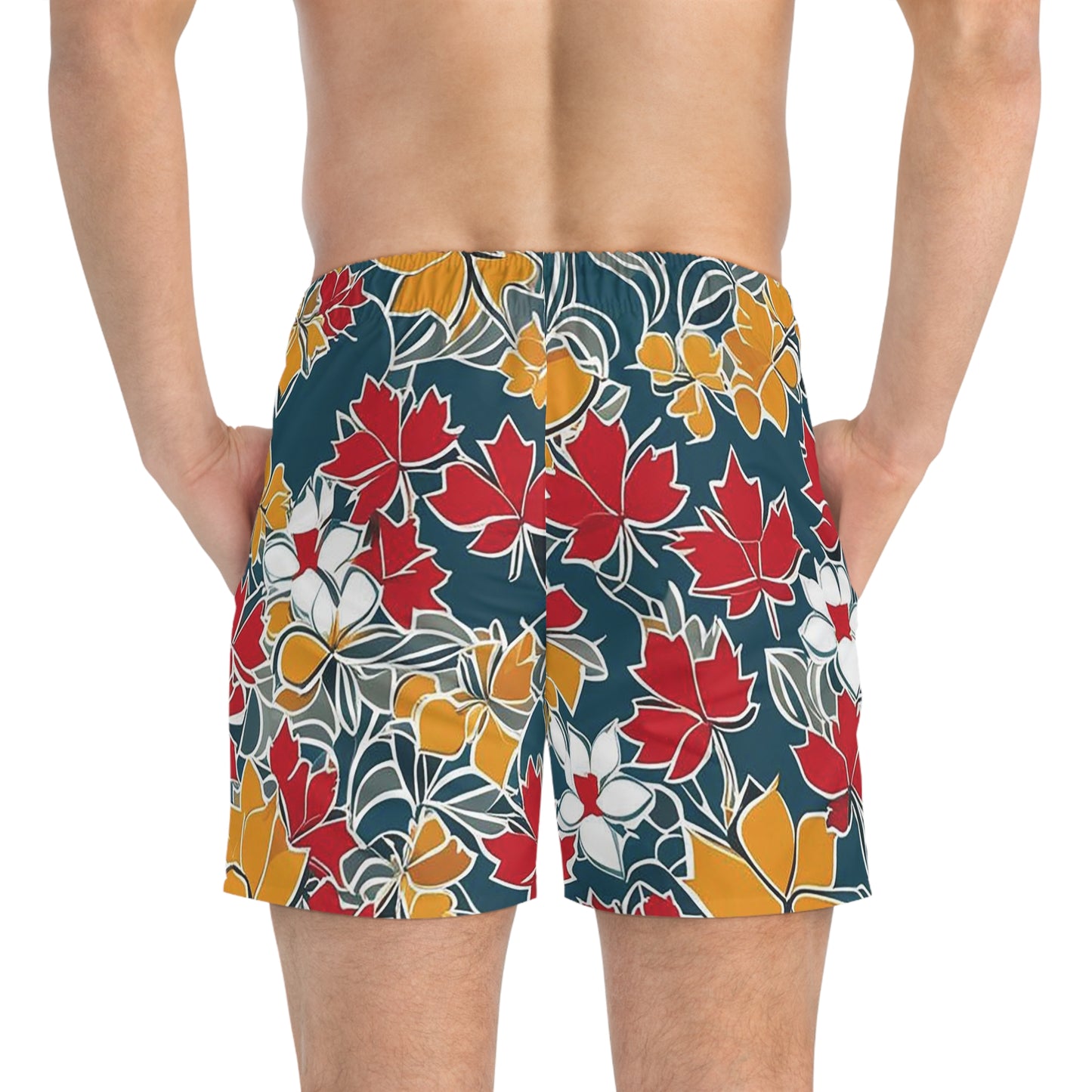 BKS Riviera Green Swirl™ Swim Trunks