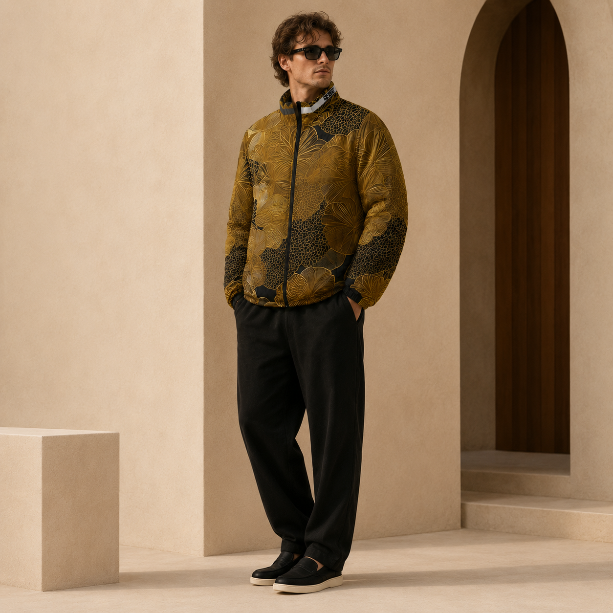 BKS Folklore Gilt Puffer Jacket - BKS Folklore Puffer Jacket