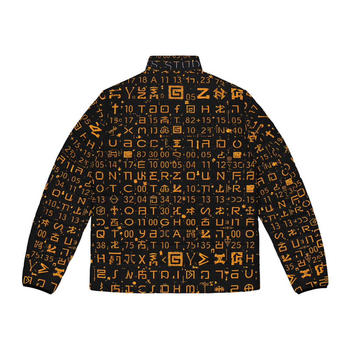 Glyph Mesh™ Puffer — glyph pattern