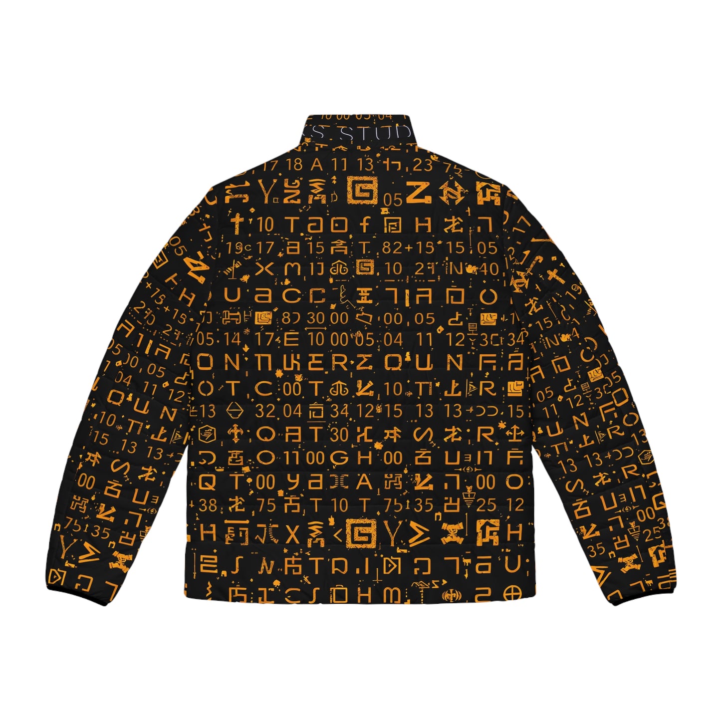 Glyph Mesh™ Puffer — glyph pattern