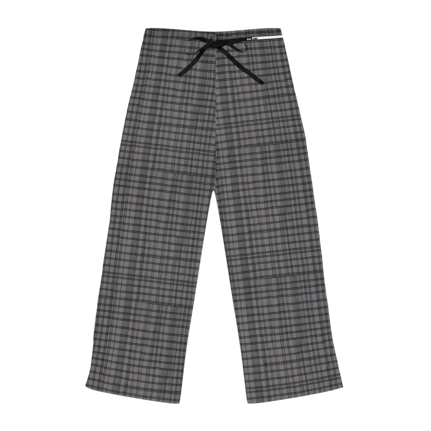 Gray Plaid Women's Pajama Pants — Cozy Lounge Sleepwear Printify bakabo.club