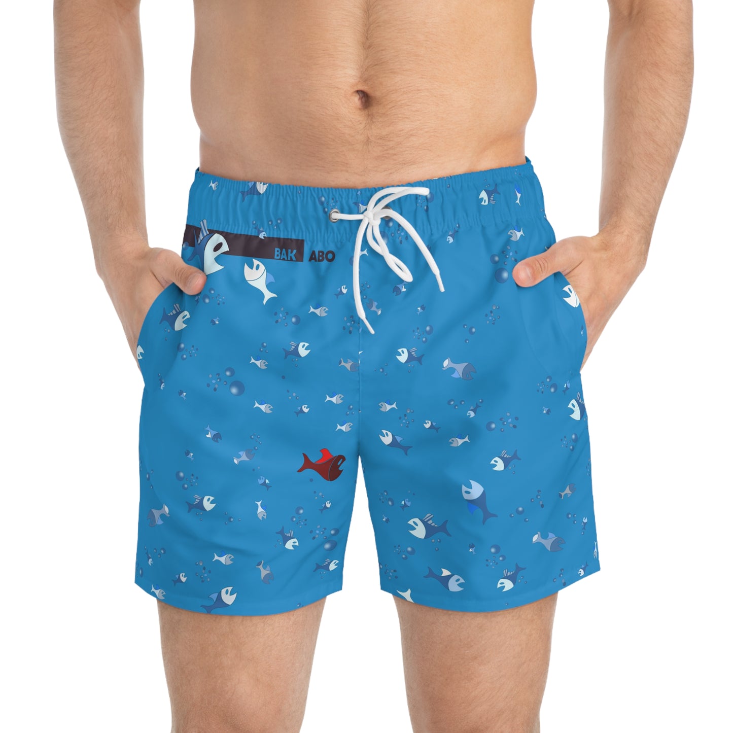 Acqua Blue (BKS)🐠Swim Trunks