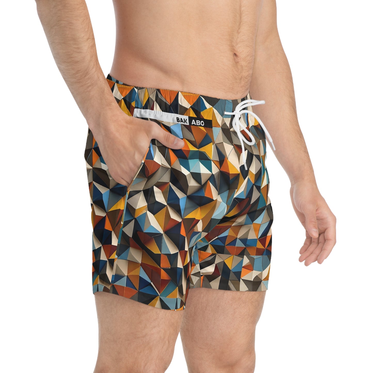 Pyramid Weave (BKS)🦜Swim Trunks