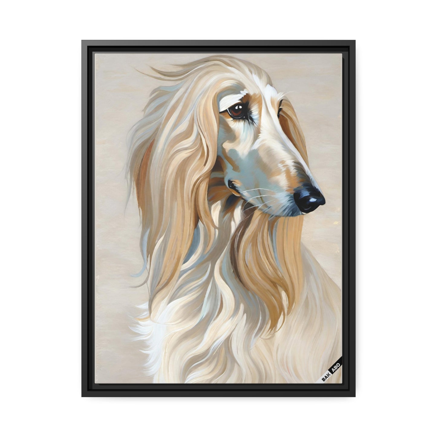 Afghan Greyhound (BKS)🐶Canvas