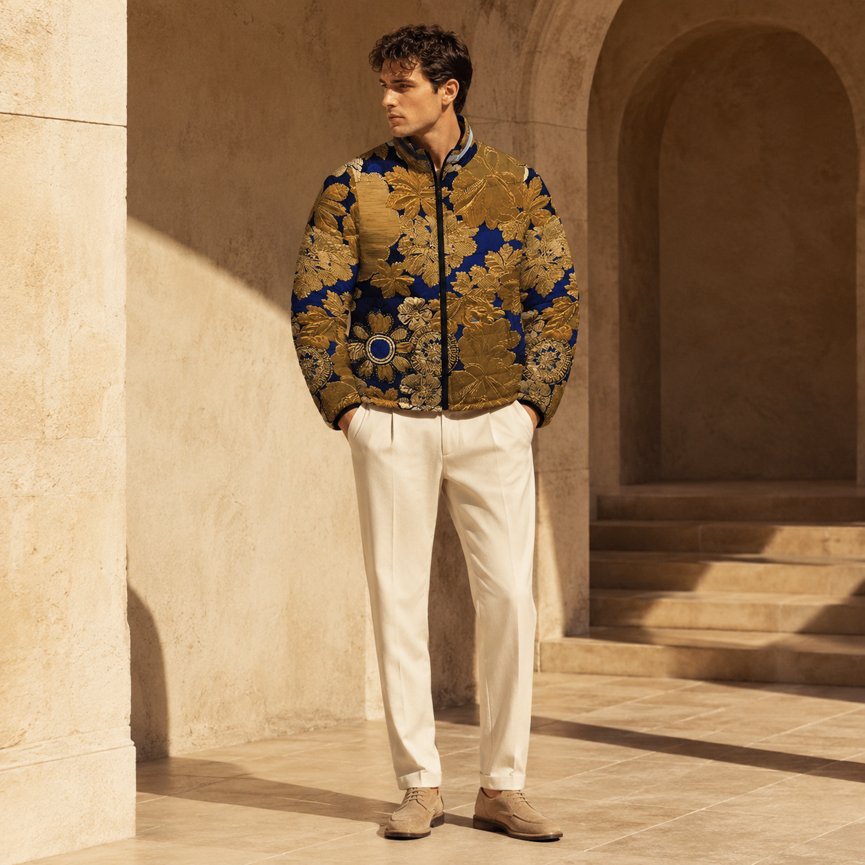 BKS Folklore Lacquer Puffer Jacket - BKS Folklore Puffer Jacket