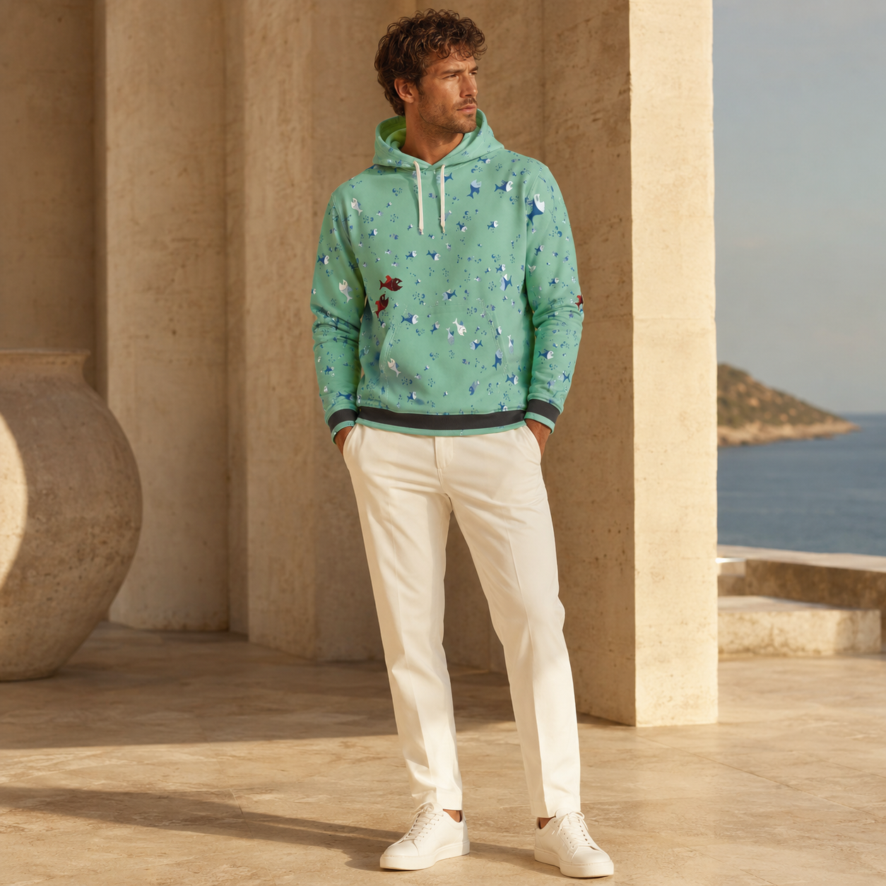 BKS Folklore Shoal Mint Pullover Hoodie - BKS Folklore Pullover Hoodie