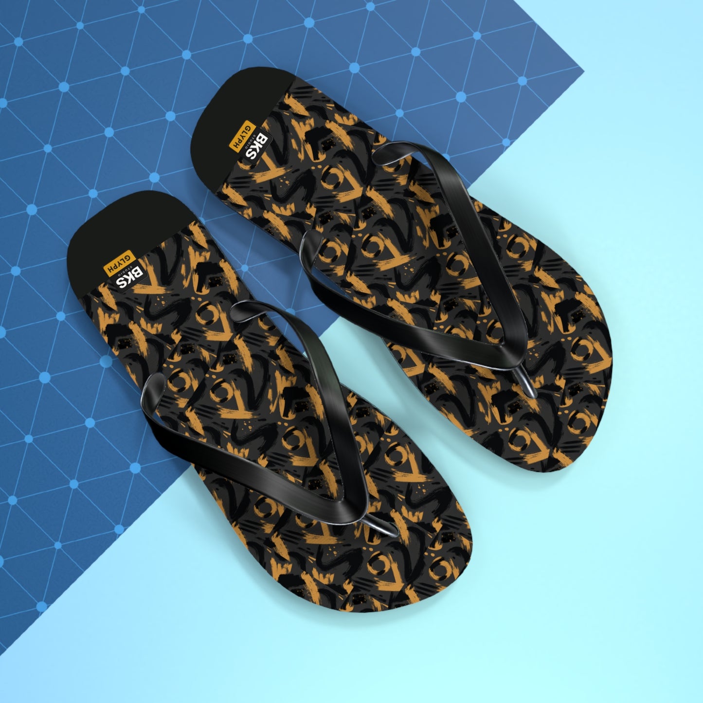 BKS Glyph Mosaic Sandals™ Flip Flops