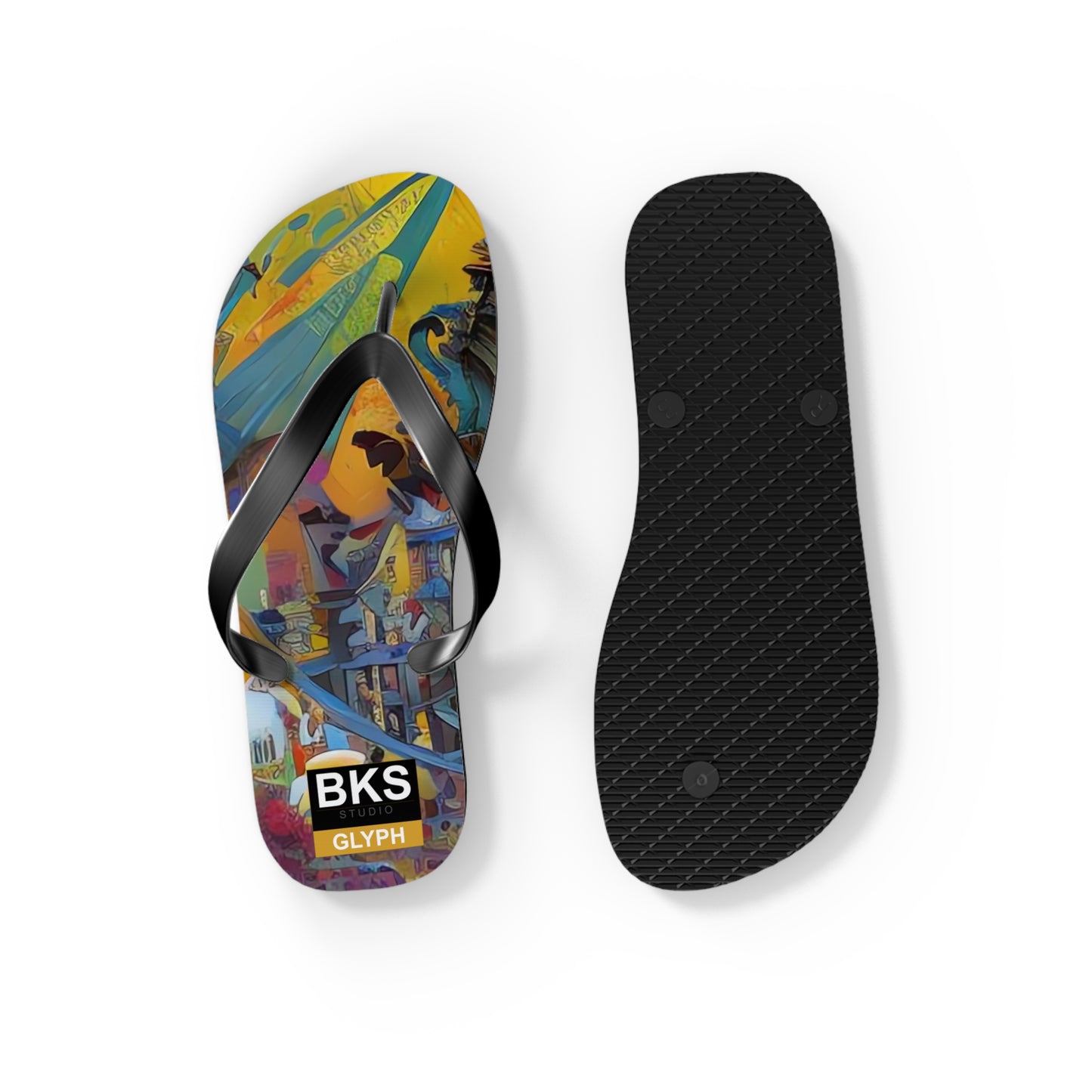 BKS Glyph Castle™ Flip Flops