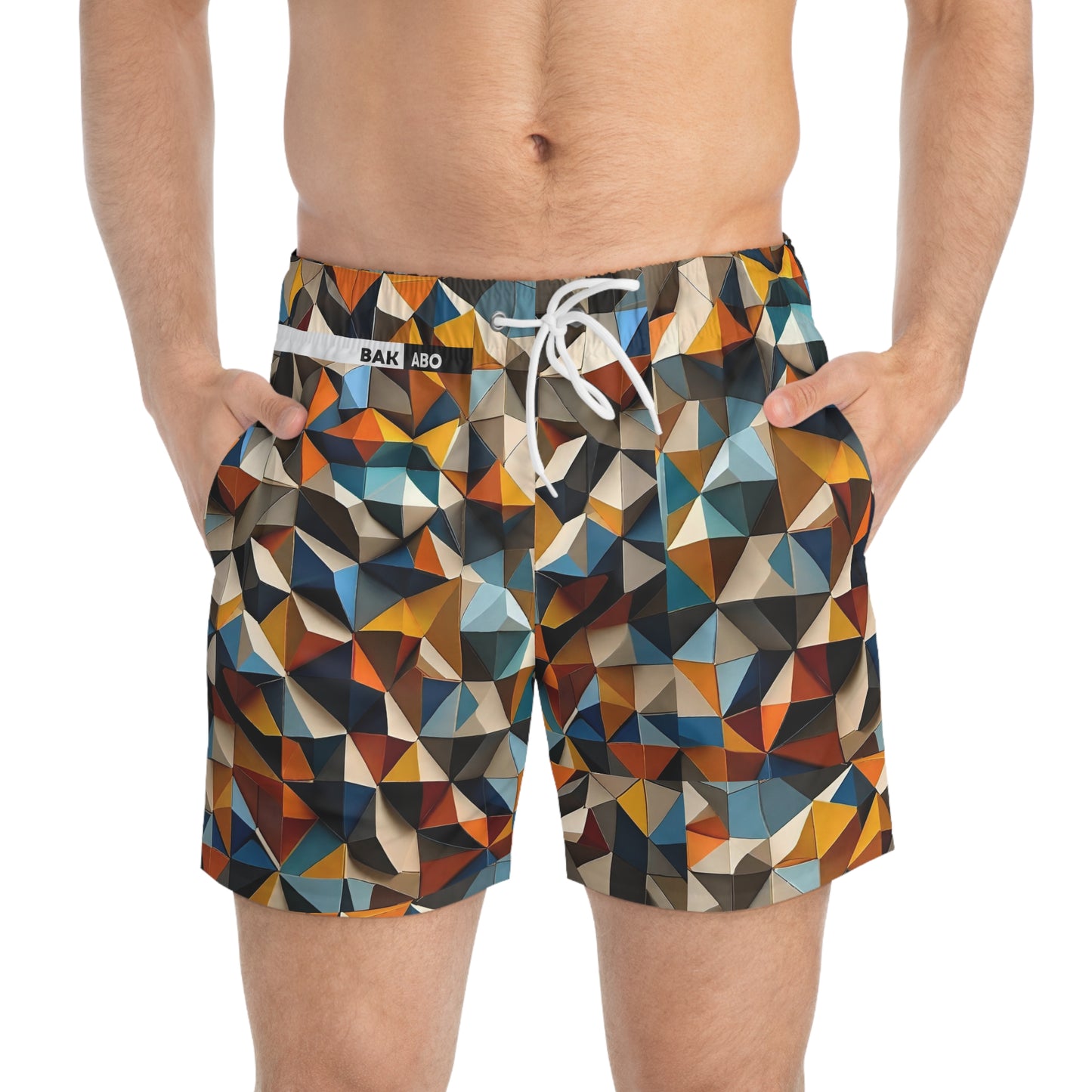 Pyramid Weave (BKS)🦜Swim Trunks