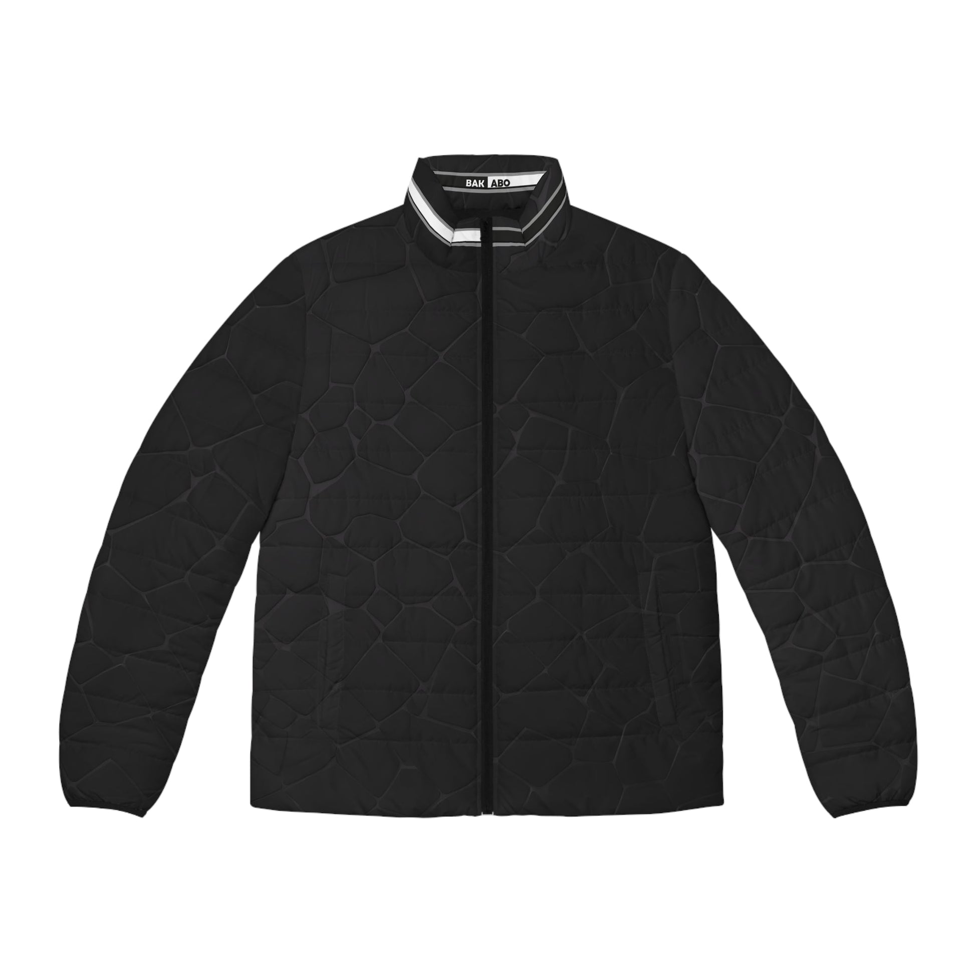 Men's Black Quilted Puffer Jacket — Lightweight Insulated Outerwear Printify bakabo.club