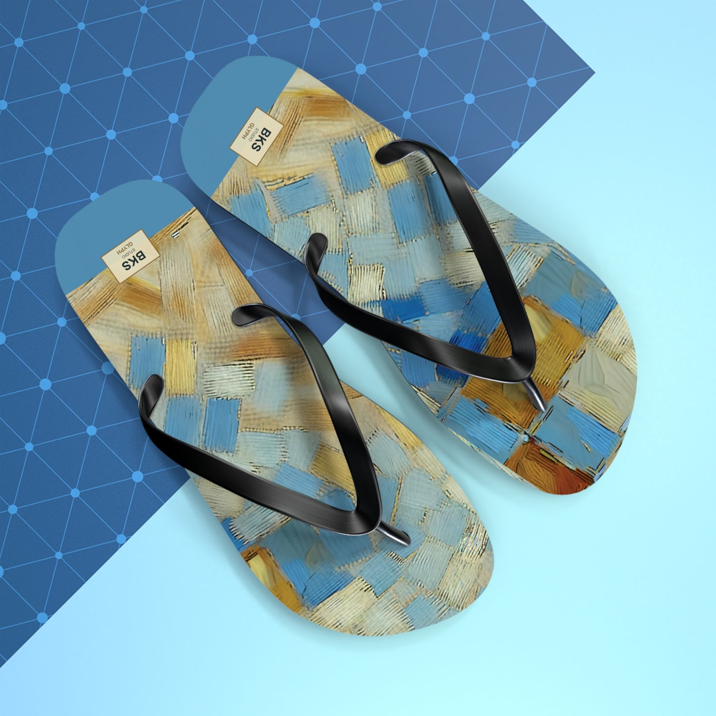 BKS Glyph Mosaic Tile™ Flip Flops