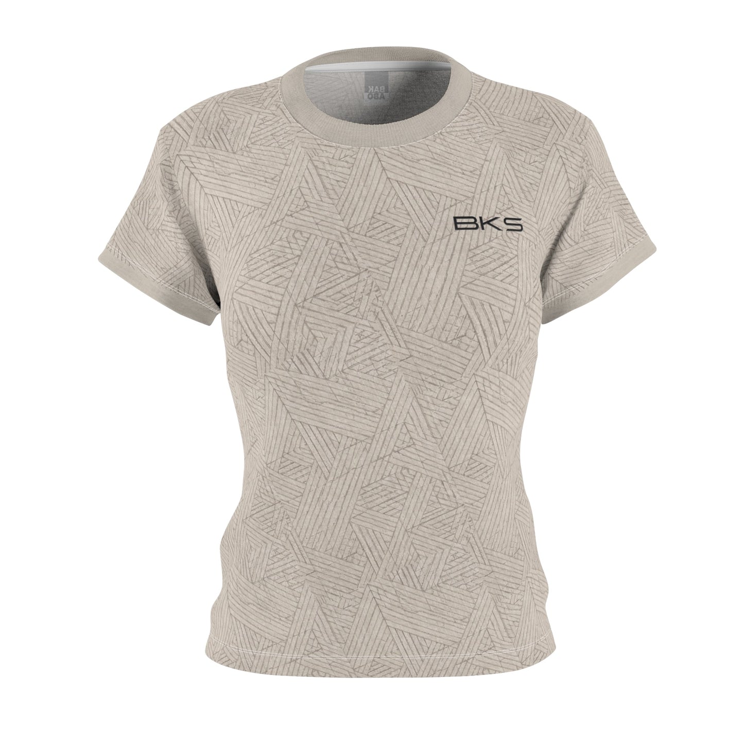 BKS Textured Geo Women's Cut & Sew Tee — Neutral... Printify bakabo.club