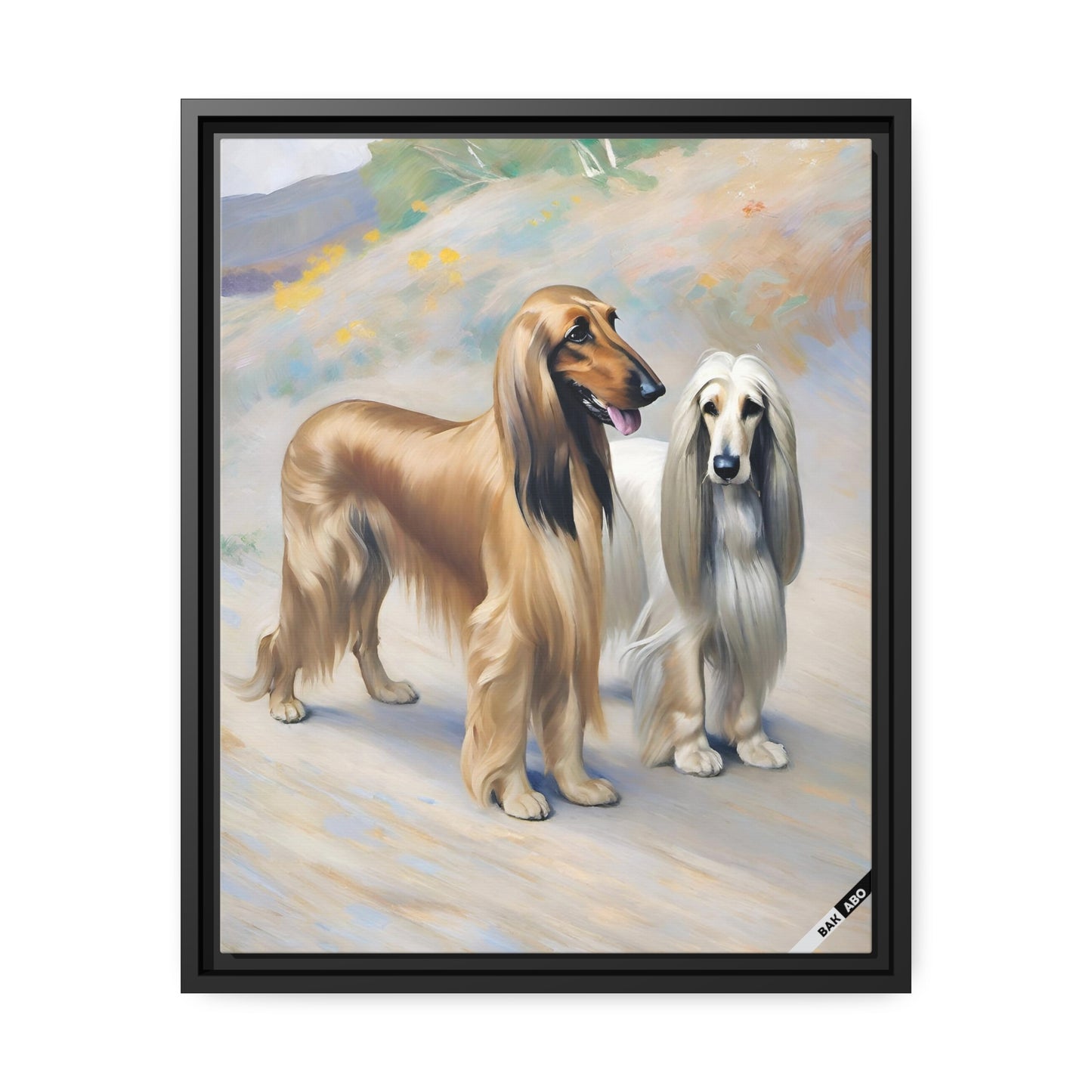 Afghan Greyhound (BKS)🐶Canvas