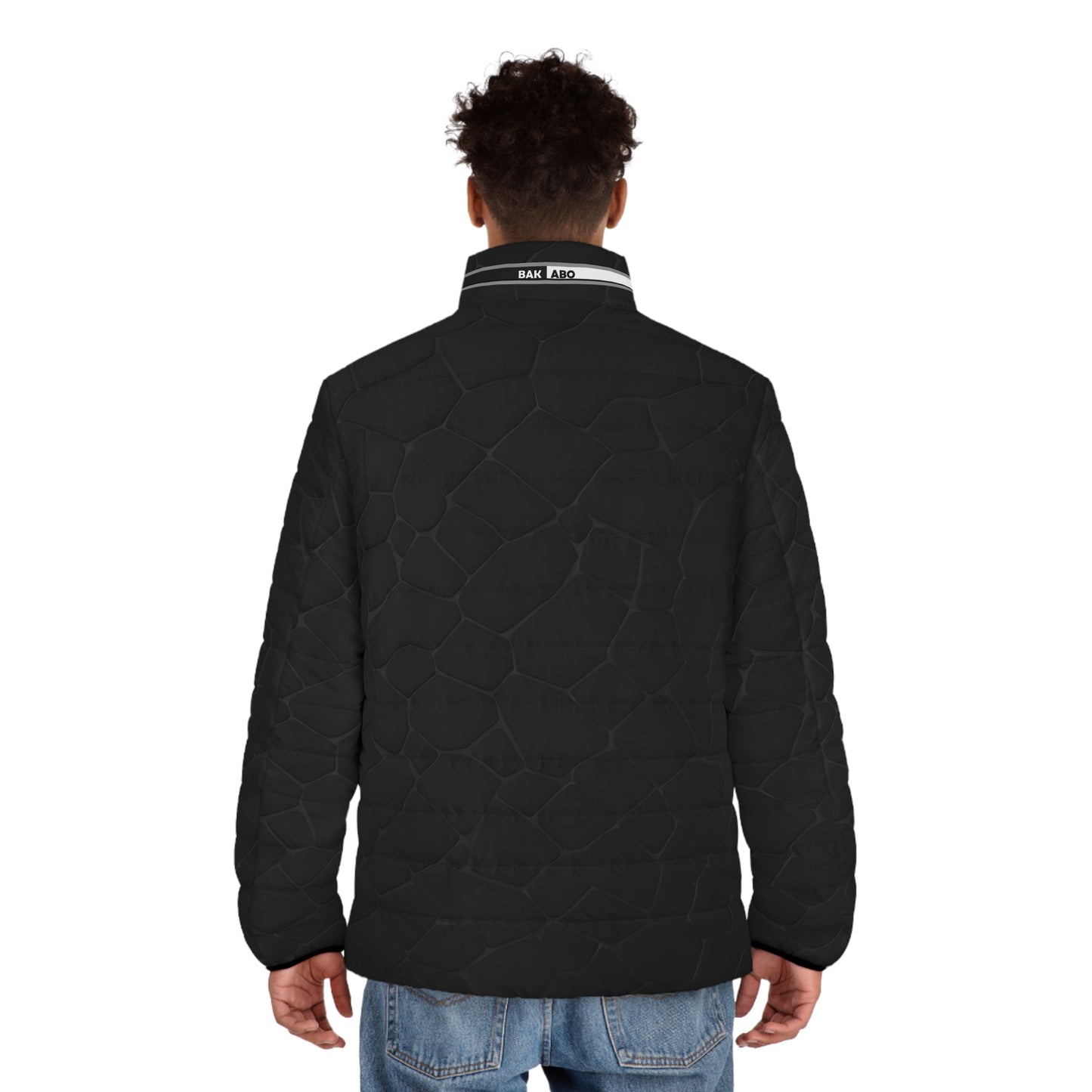 Men's Black Quilted Puffer Jacket — Lightweight Insulated Outerwear Printify bakabo.club