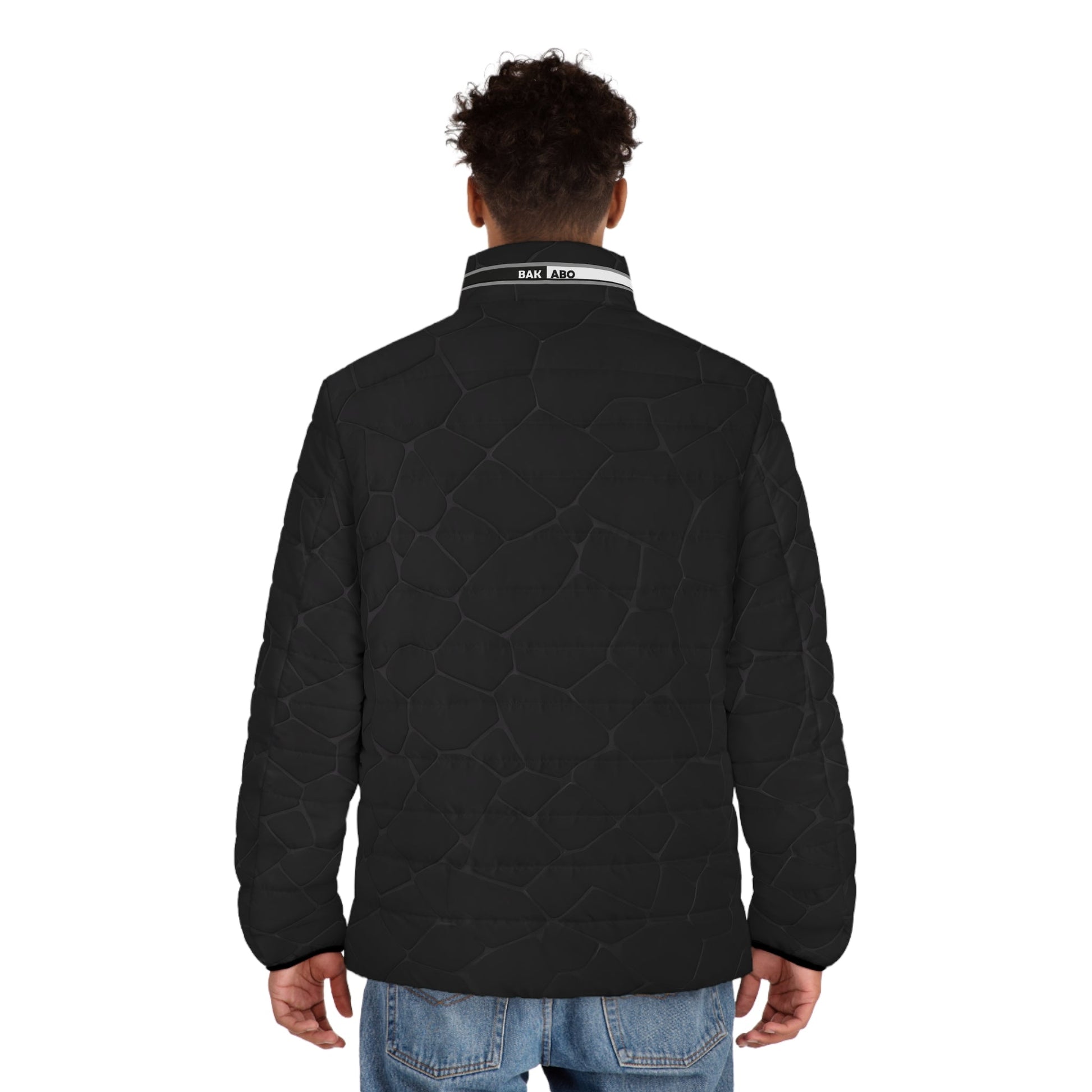 Men's Black Quilted Puffer Jacket — Lightweight Insulated Outerwear Printify bakabo.club