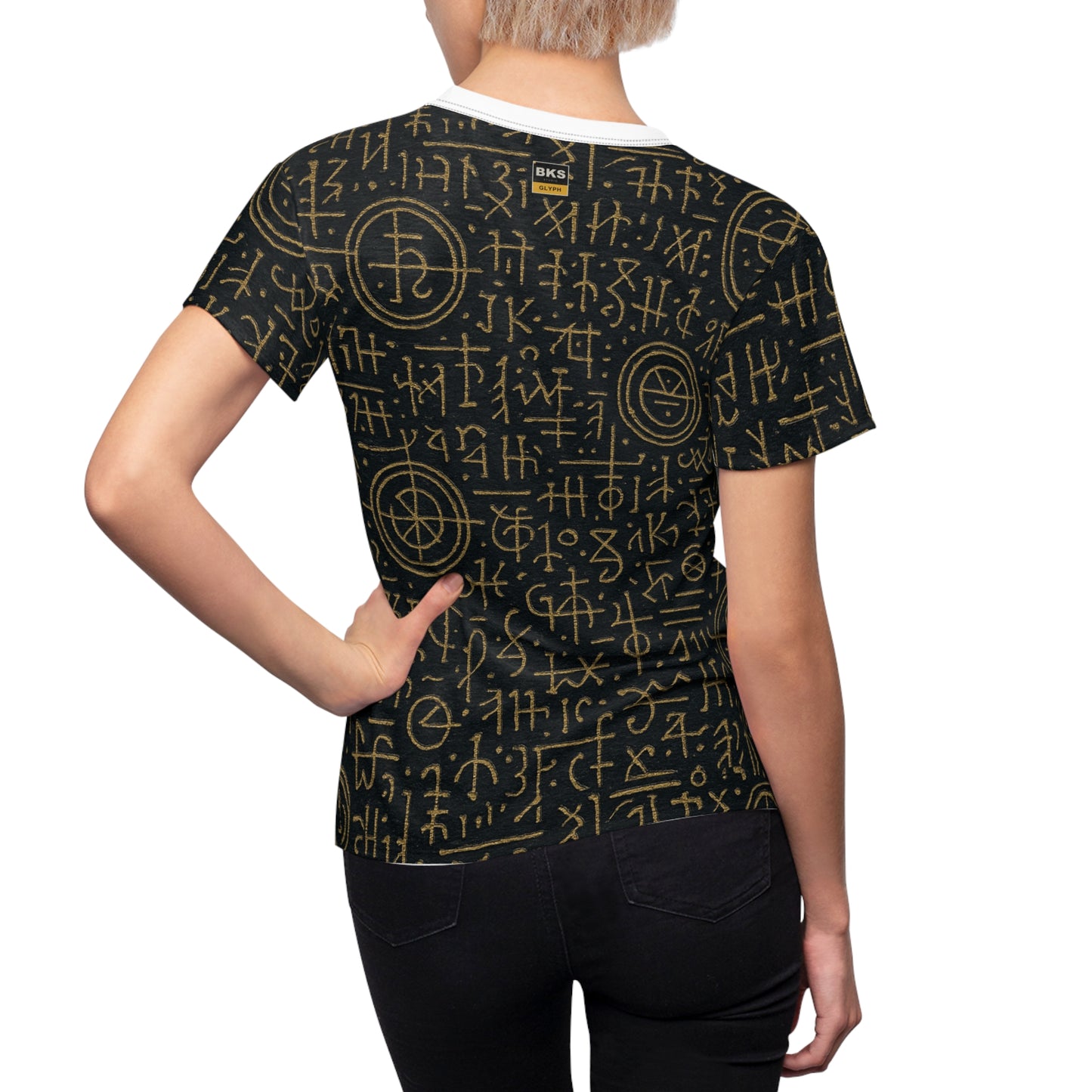 BKS Glyph Script™ Women's AOP Tee