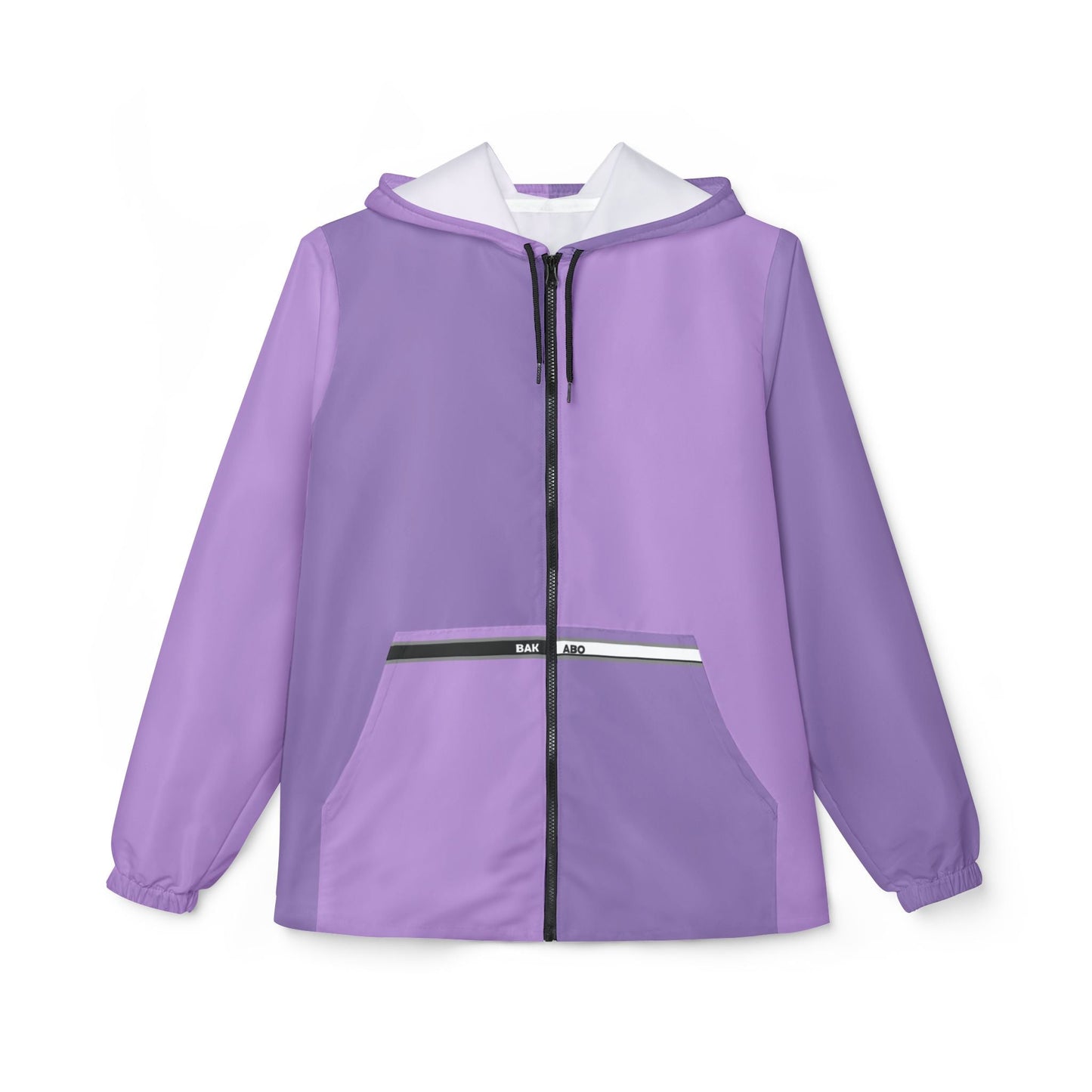 Lavender Purple Hooded Windbreaker Jacket — Lightweight All-Over Print Printify bakabo.club
