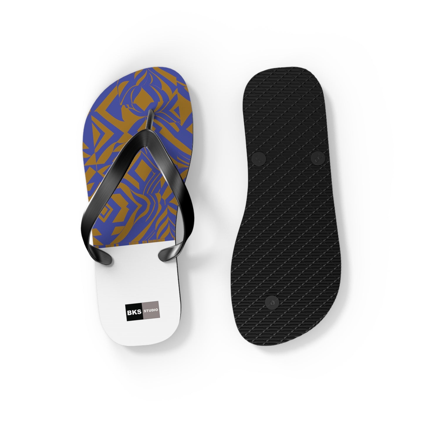 BKS Glyph Blue Gold™ Flip Flops