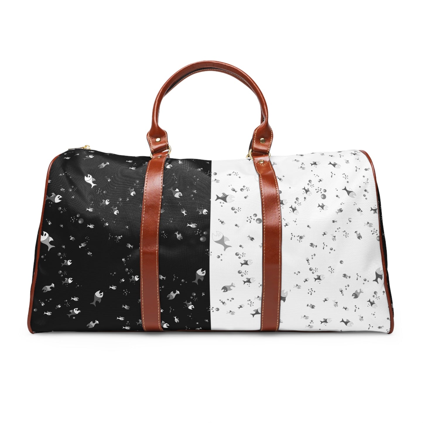 Starry Contrast Waterproof Travel Duffle Bag Printify bakabo.club