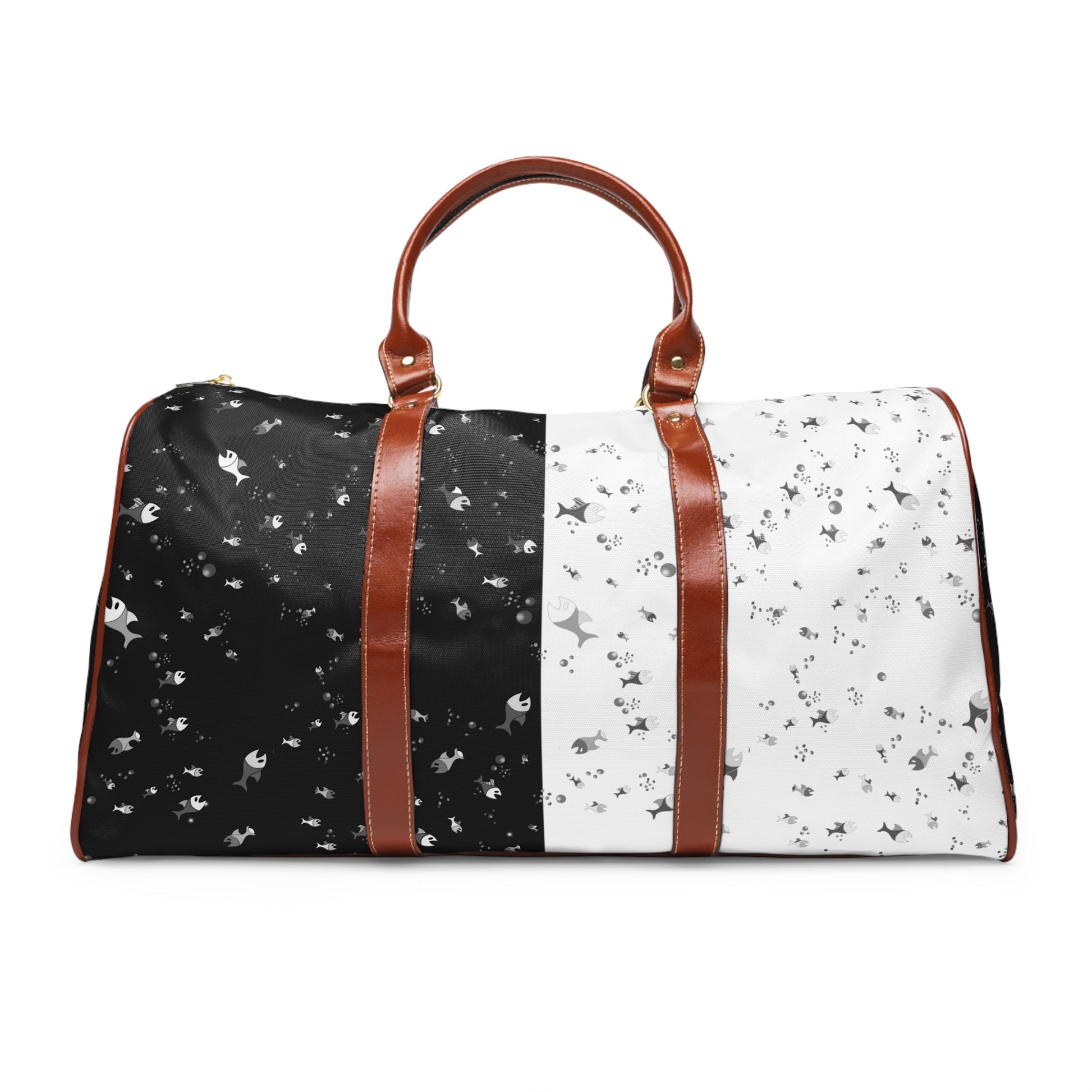 Starry Contrast Waterproof Travel Duffle Bag Printify bakabo.club