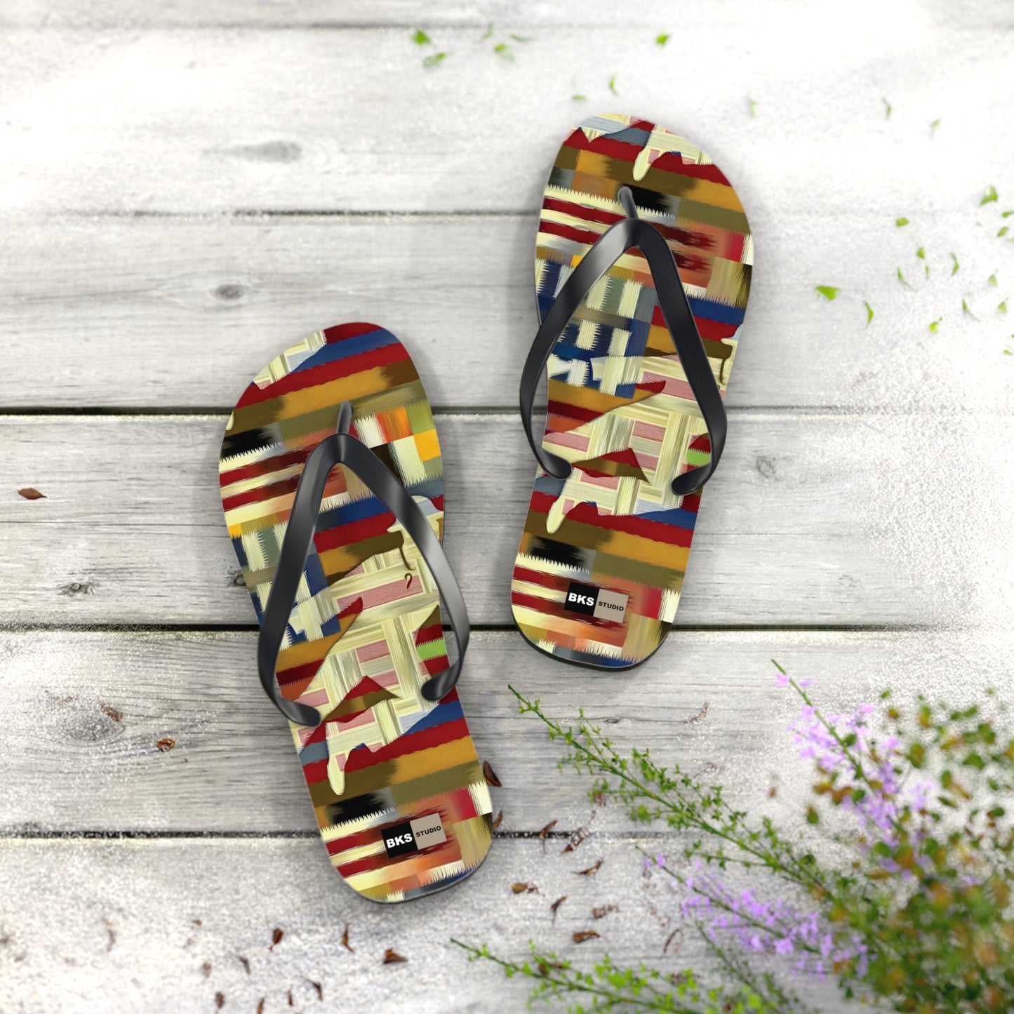 BKS Flag Colorblock Red™ Flip Flops