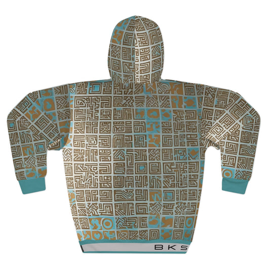 BKS Glyph Maze™ Pullover Hoodie Printify bakabo.club