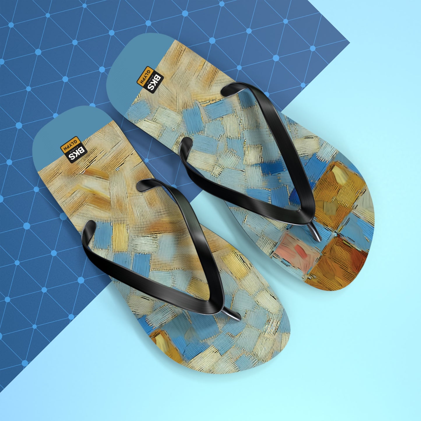 BKS Glyph Mosaic Tile™ Flip Flops