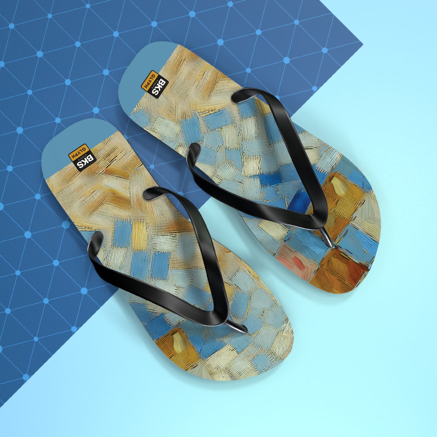 BKS Glyph Mosaic Tile™ Flip Flops