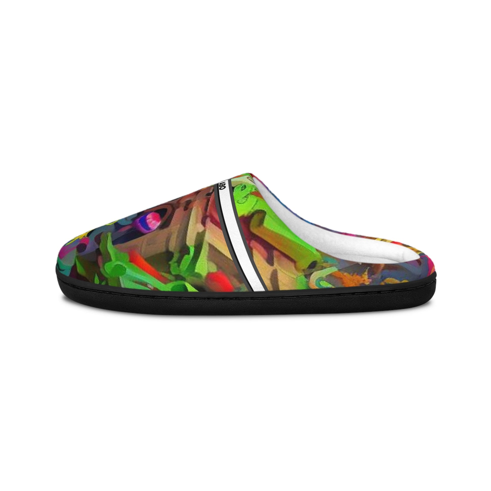 Colorful Graffiti Indoor Slippers for Women — Cozy Artistic House Shoes BakAbo Studio BKS bakabo.club