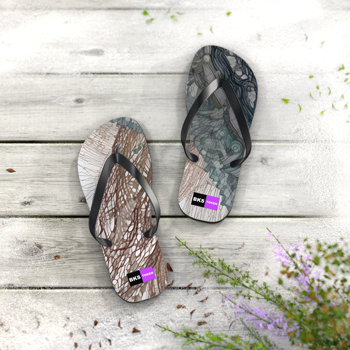 BKS Token Gold™ Flip Flops