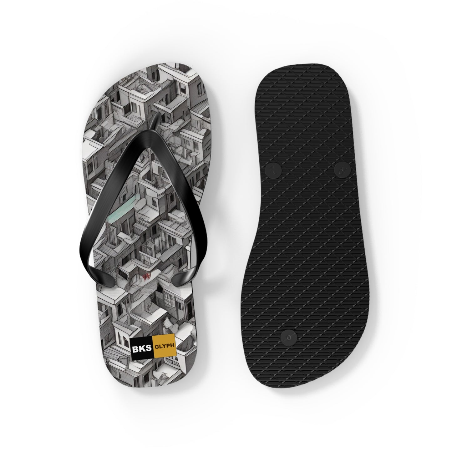 BKS Glyph Escher™ Flip Flops
