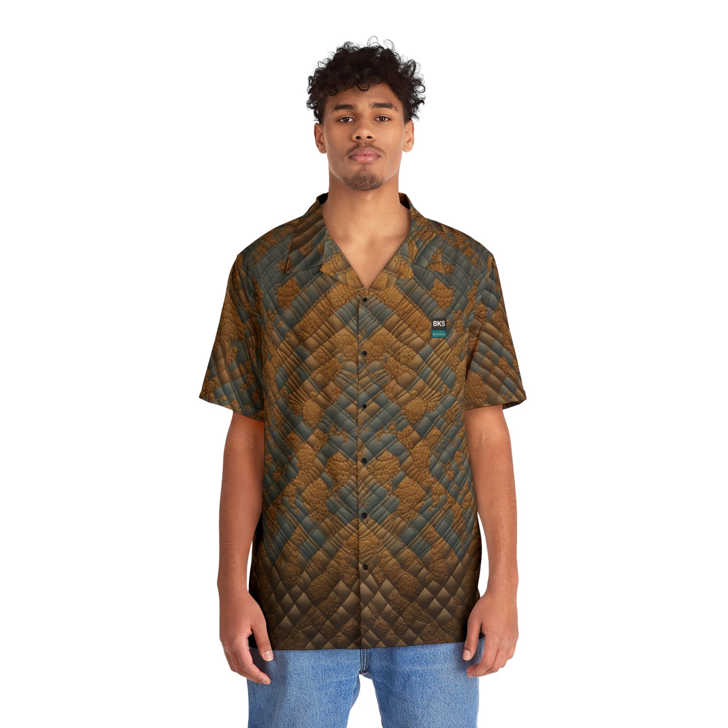 BKS Riviera Brown Quilted™ Hawaiian Shirt