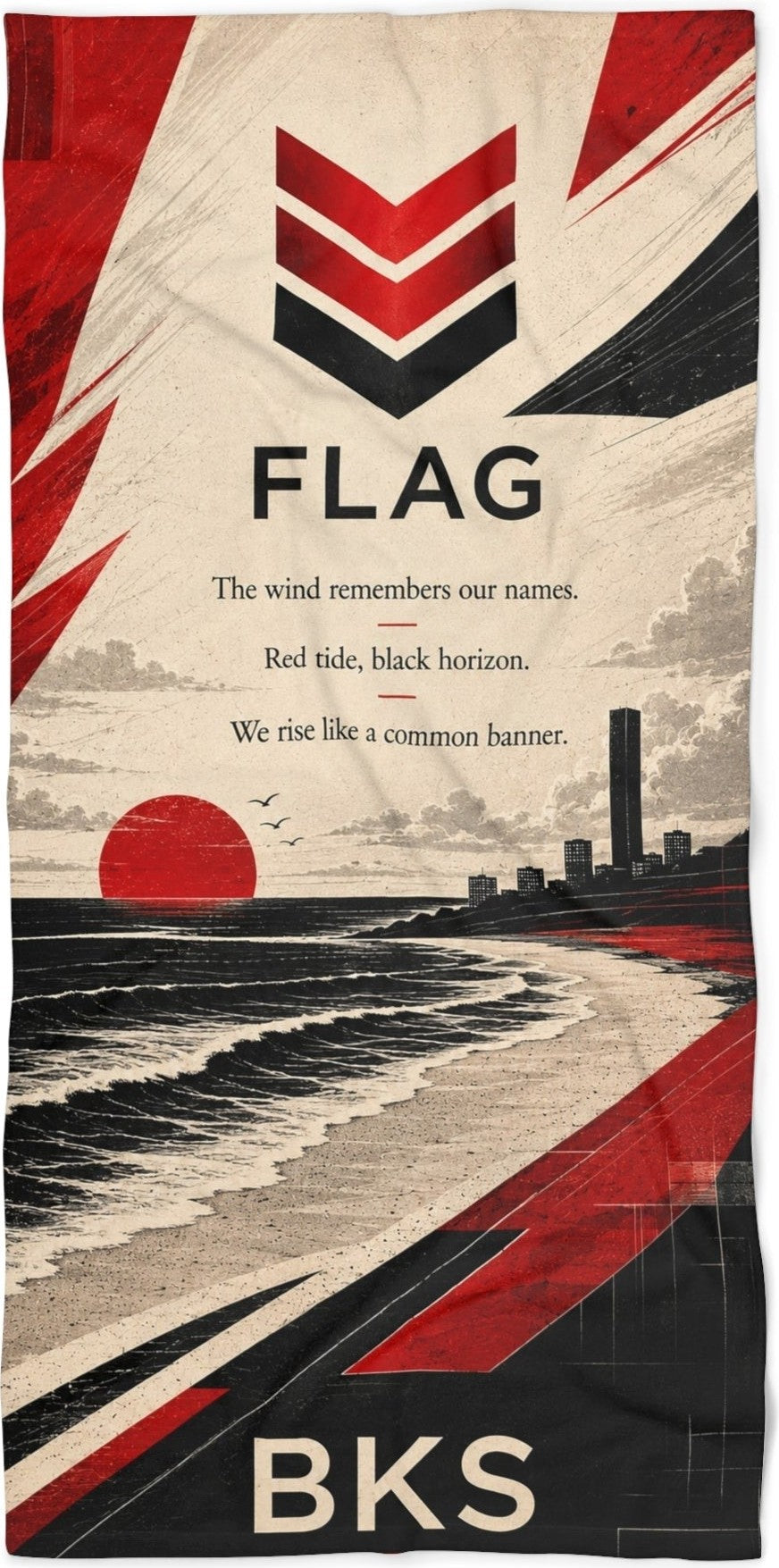 BKS Flag Verse™ Beach Towel