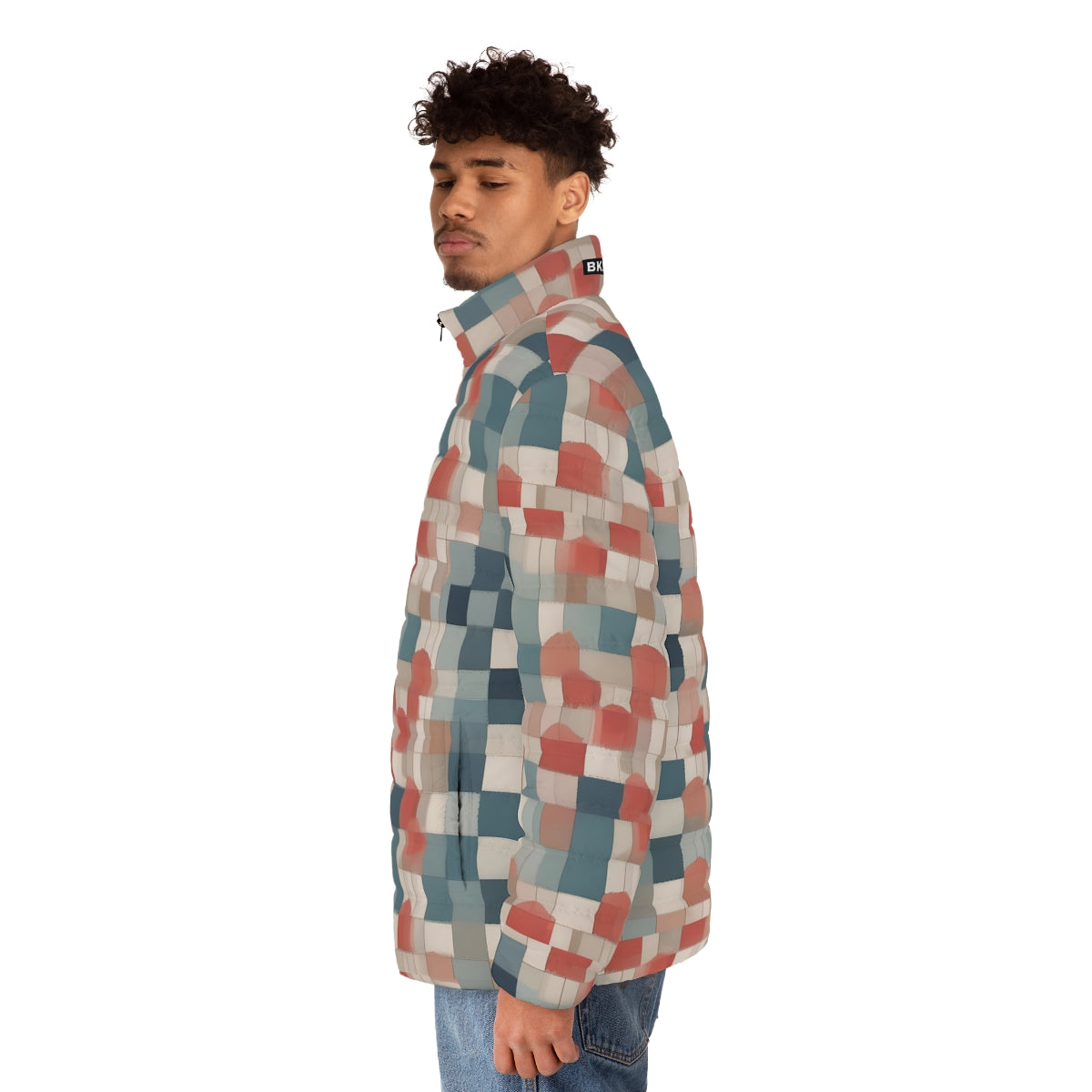 BKS Flag Block Puffer Jacket - worn