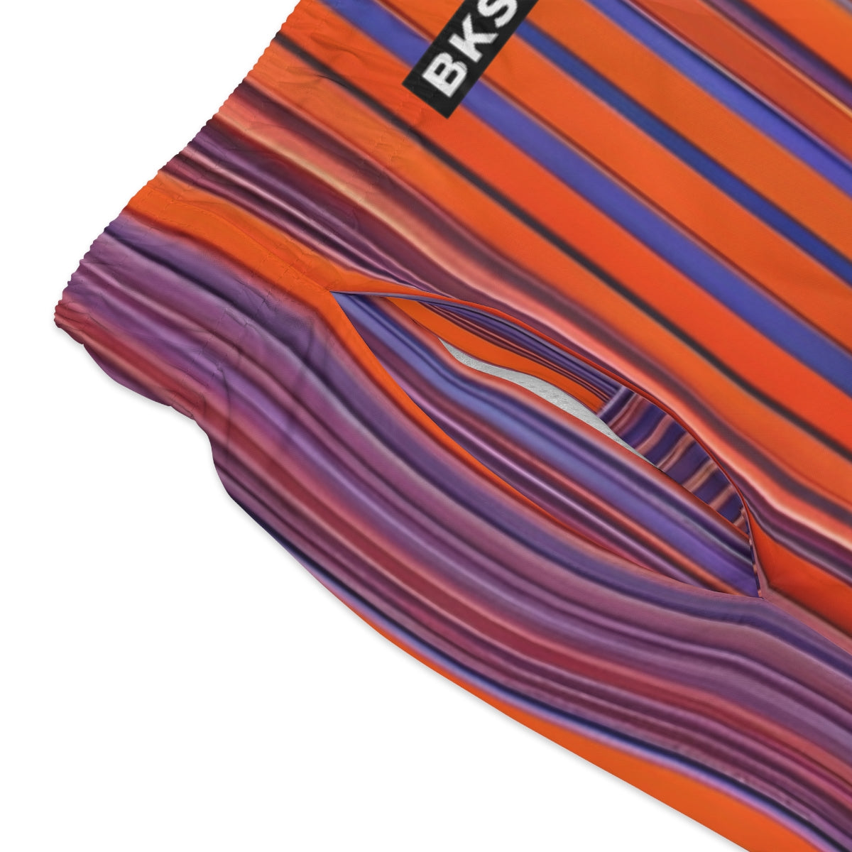 BKS Flag Citrus Swim Trunks - close-up
