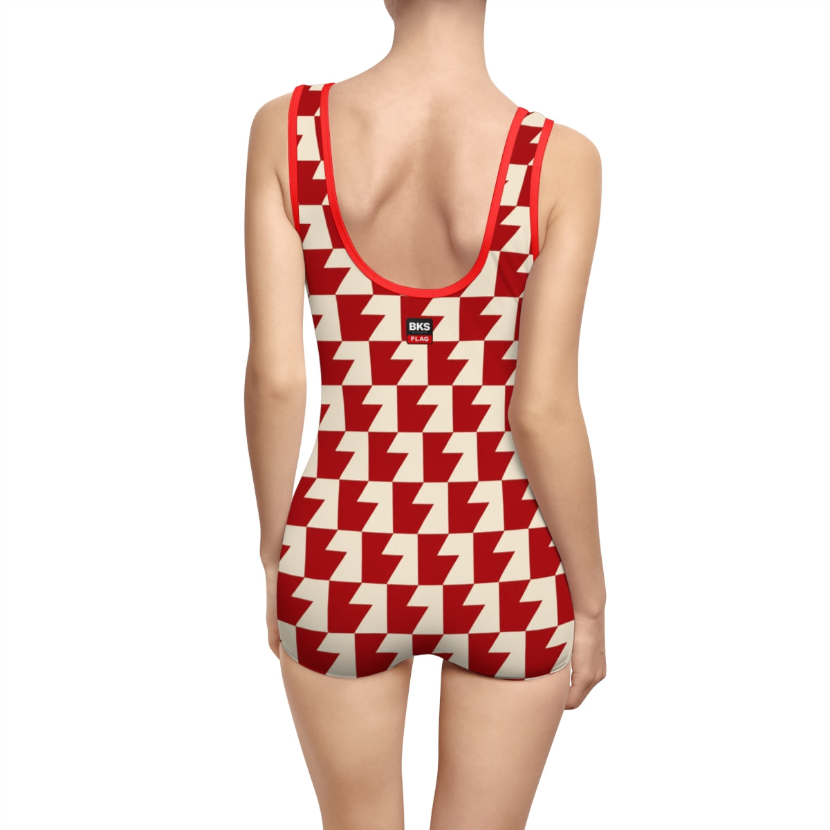 BKS Flag Crest Vintage Swimsuit — back