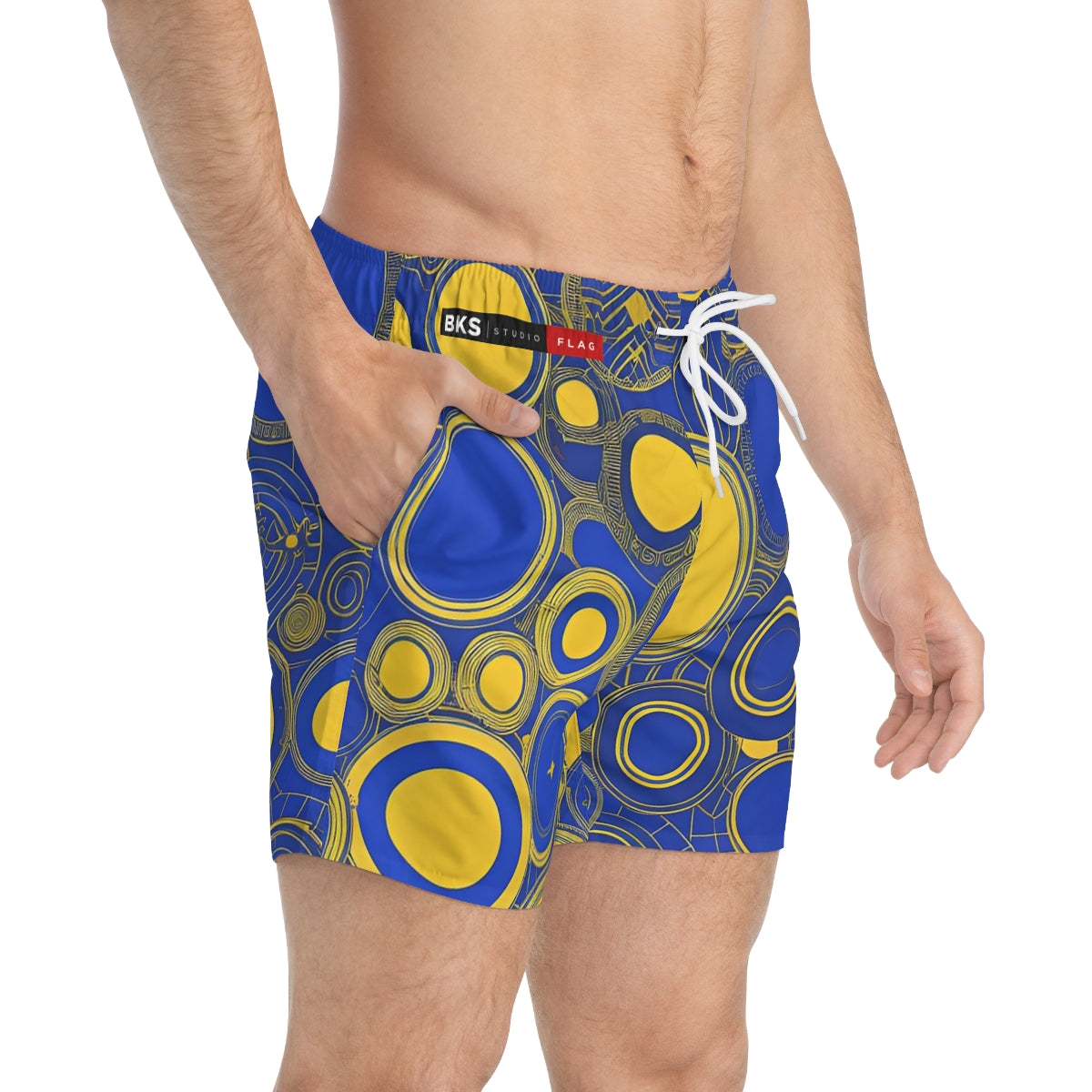 BKS Flag Roundel Swim Trunks - side-person