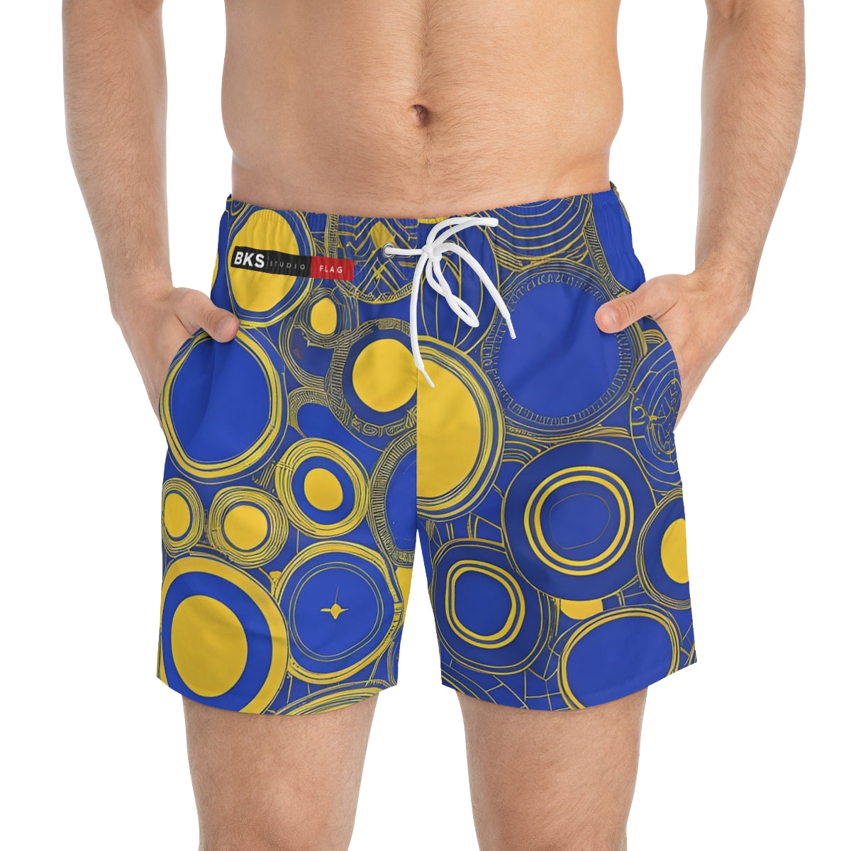 BKS Flag Roundel Swim Trunks - front-person