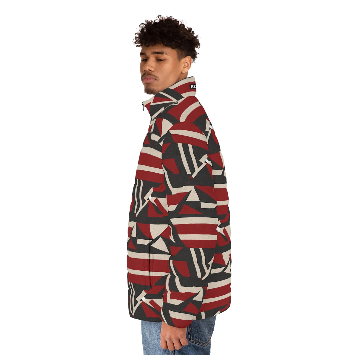BKS Flag Stripe Puffer - worn