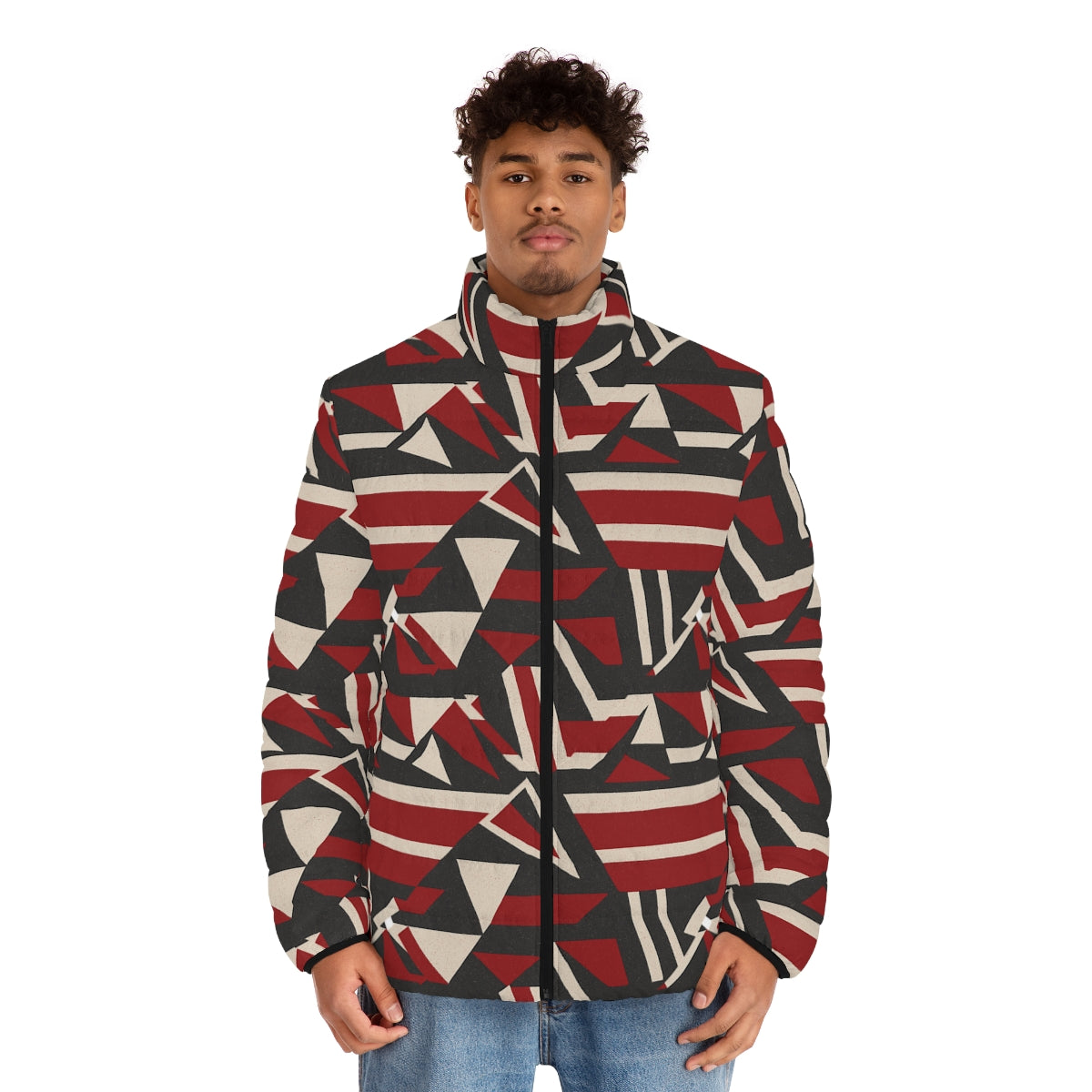 BKS Flag Stripe Puffer - worn