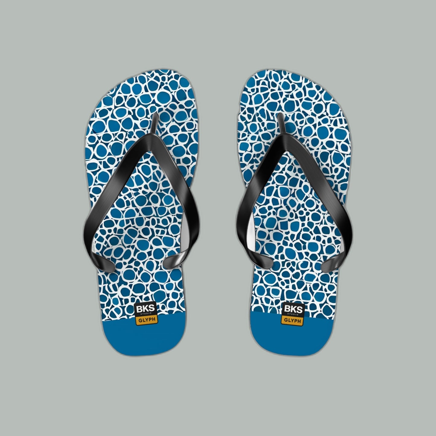 BKS Glyph Blue Mosaic™ Flip Flops