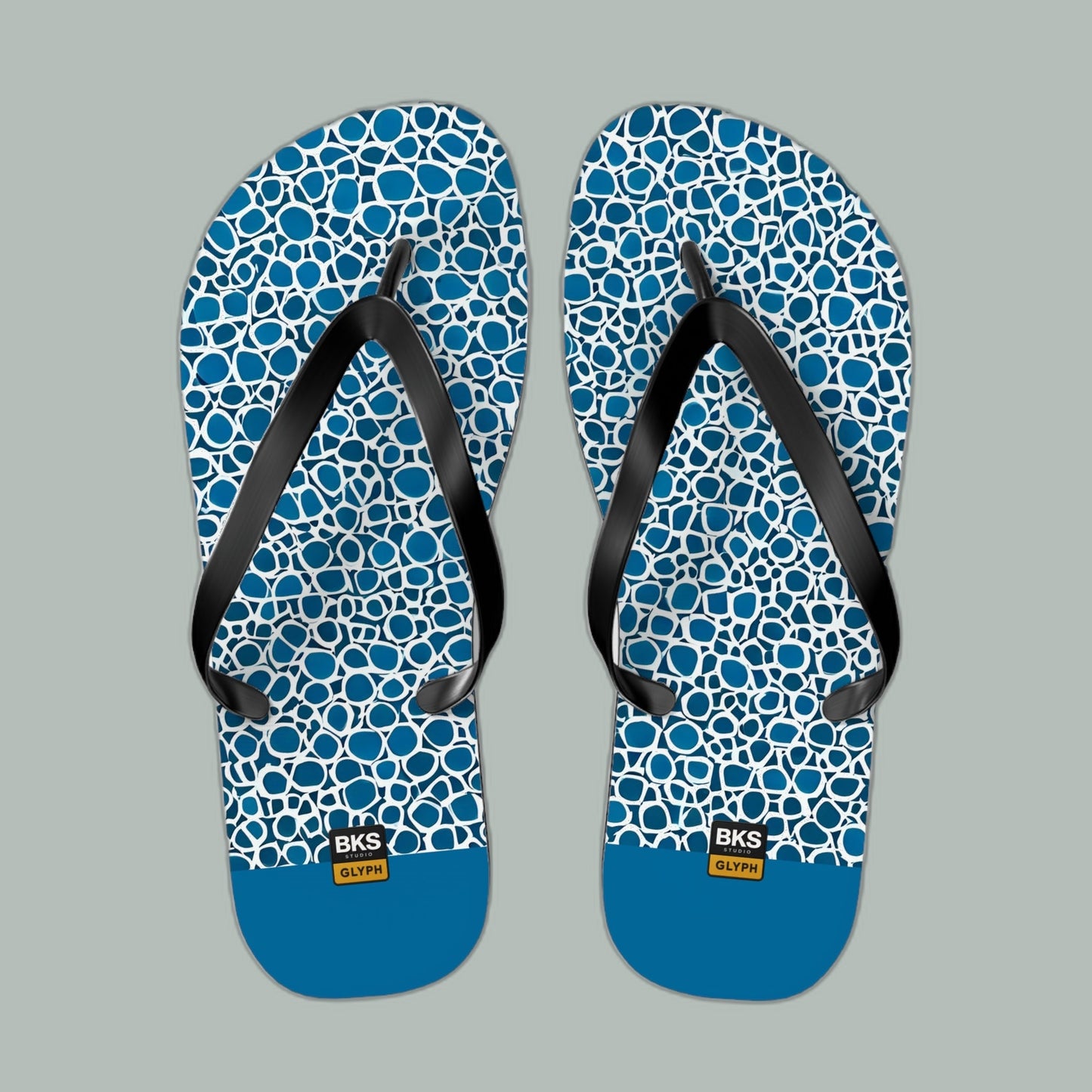 BKS Glyph Blue Mosaic™ Flip Flops