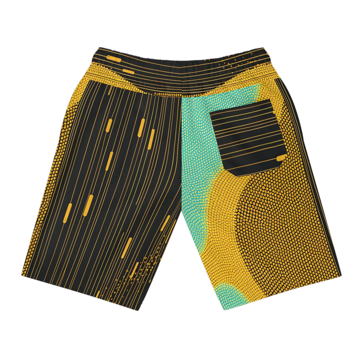 BKS Glyph Cipher™ Athletic Shorts — back