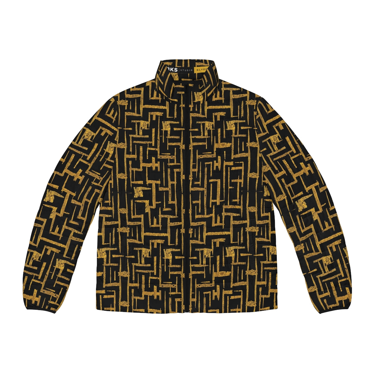 BKS Glyph Cipher Puffer Jacket - front