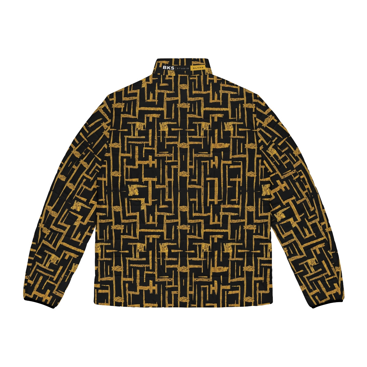 BKS Glyph Cipher Puffer Jacket - back
