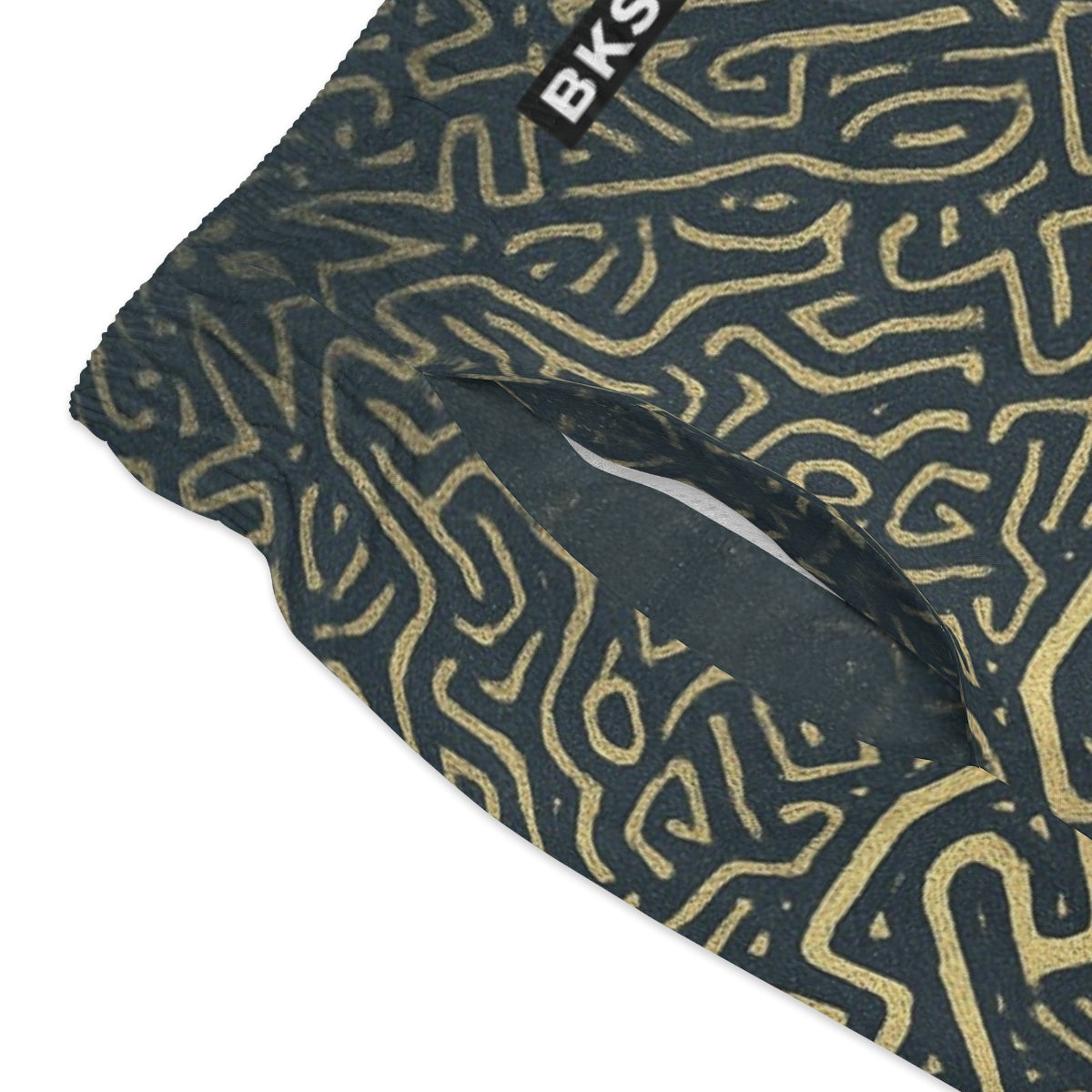 BKS Glyph Flow Swim Trunks - close-up
