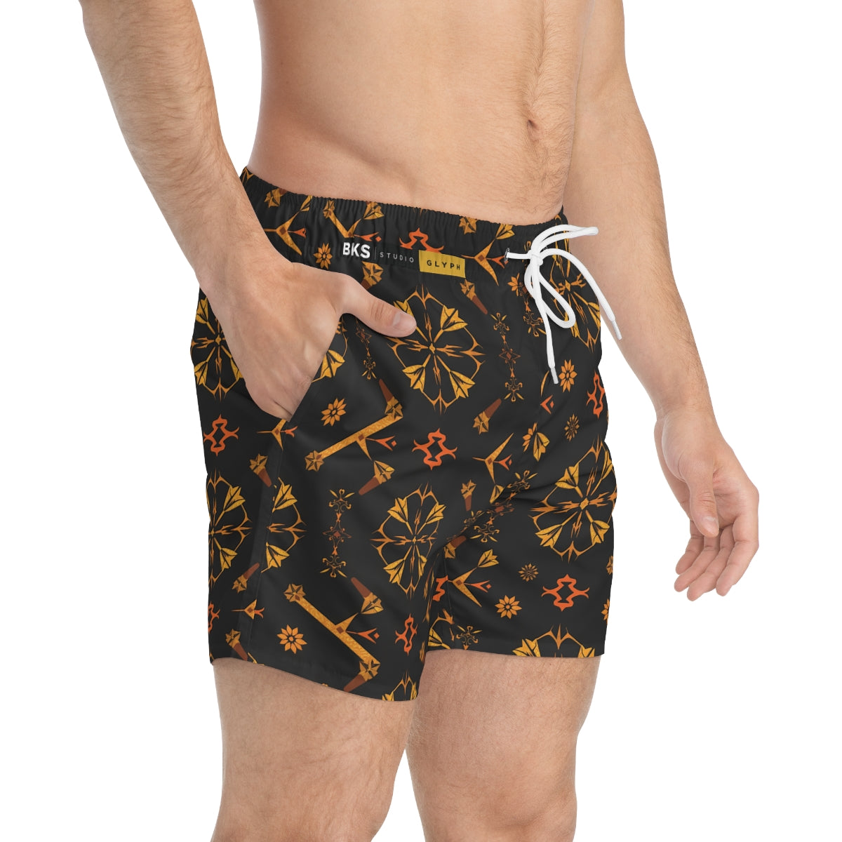 BKS Glyph Inferno Swim Trunks - side-person